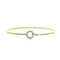 Perfect Love 14K Gold Beaded Diamond Bracelet