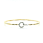 Perfect Love 14K Gold Beaded Diamond Bracelet