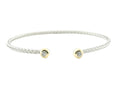 Perfect Love 0.17ct Diamond Two-Tone Silver Braided Cuff
