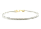 Perfect Love 0.14ct Diamond Silver Braided Bracelet