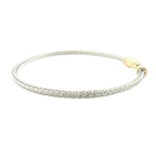 Perfect Love 0.14ct Diamond Silver Braided Bracelet