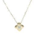 Perfect Love 0.08ct Diamond Flower Necklace