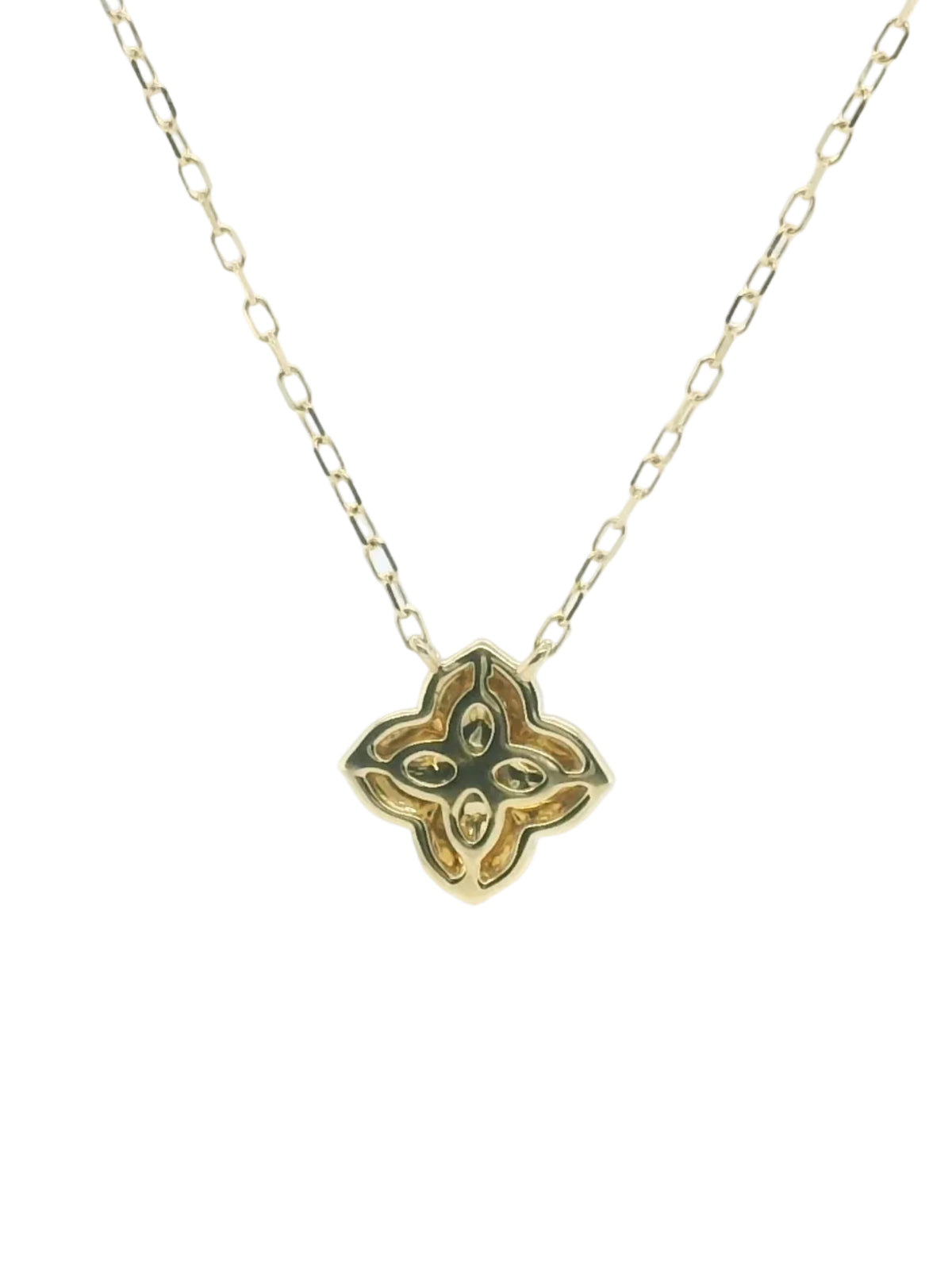 Perfect Love 0.08ct Diamond Flower Necklace