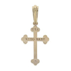 10k Yellow Gold Traditional Cross Pendant