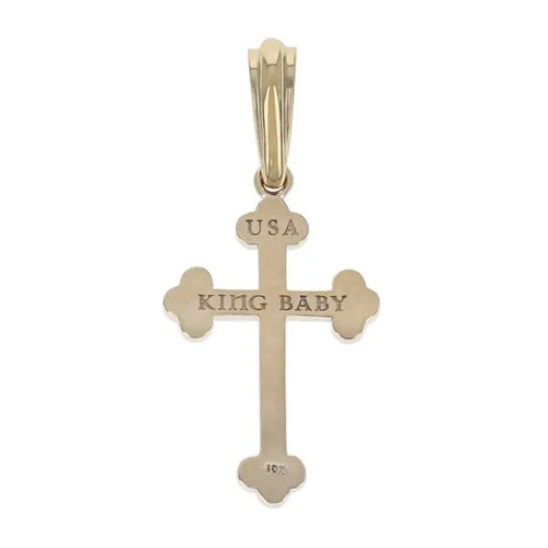 10k Yellow Gold Traditional Cross Pendant