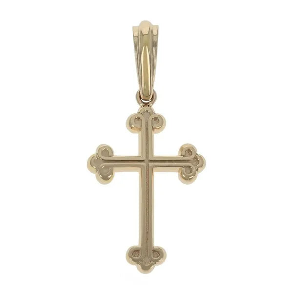 10k Yellow Gold Traditional Cross Pendant