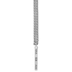Plain Silver Bar Pendant