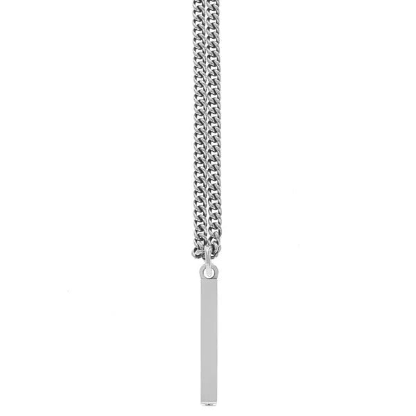 Plain Silver Bar Pendant