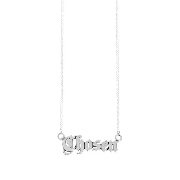 Chosen Pendant on Micro Rolo Chain