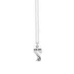 Number 7 Pendant With Scroll Design on Rolo Chain