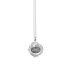 Large Rose Pendant on Rolo Chain
