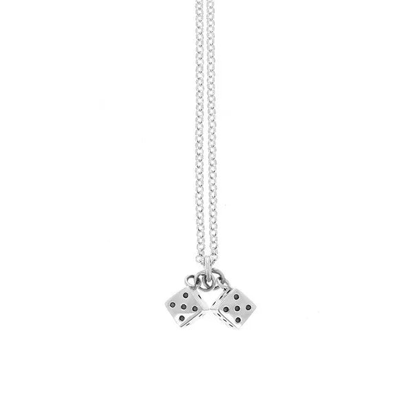 Dice Pendant on Rolo Chain