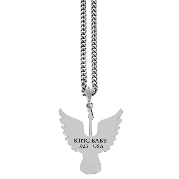 Winged Guitar Pendant