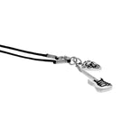Guitar and Skull Guitar Pick With Scroll Detail Pendants on Wax Cord