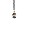 Star of David Pendant With Gold Alloy Flames