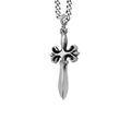 Dagger Pendant on Curb Link Chain