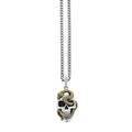 Large Skull Pendant W/ Gold Alloy Snake