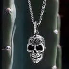 Laughing Skull With Moveable Jaw Pendant