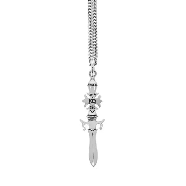 Small Gothic Cross Dagger Pendant