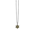 Large Alloy Star of David in Silver Frame Pendant