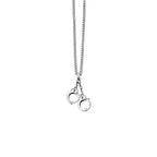 Small Handcuffs Pendant on 24' Curb Link Chain