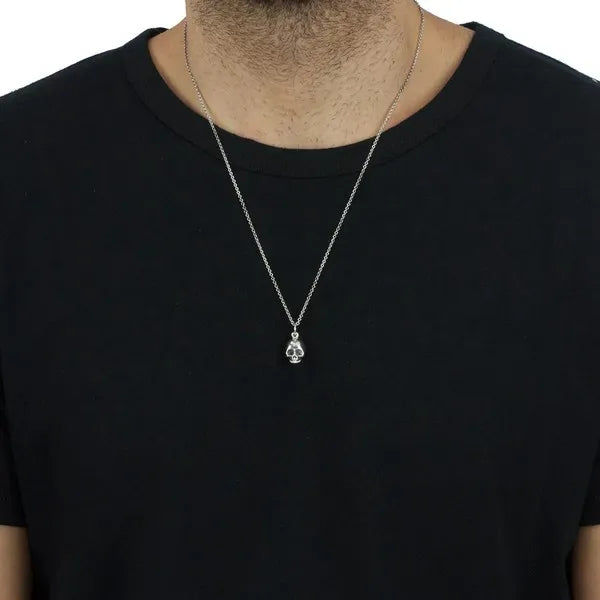 Skull Pendant on Micro Rolo Chain
