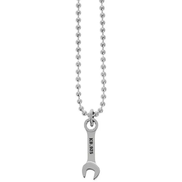 Indian Motorcycle Wrench Pendant W/ 22in Ball Chain