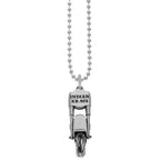 Indian Motorcycle Wheel Pendant on 22 in. Ball Chain