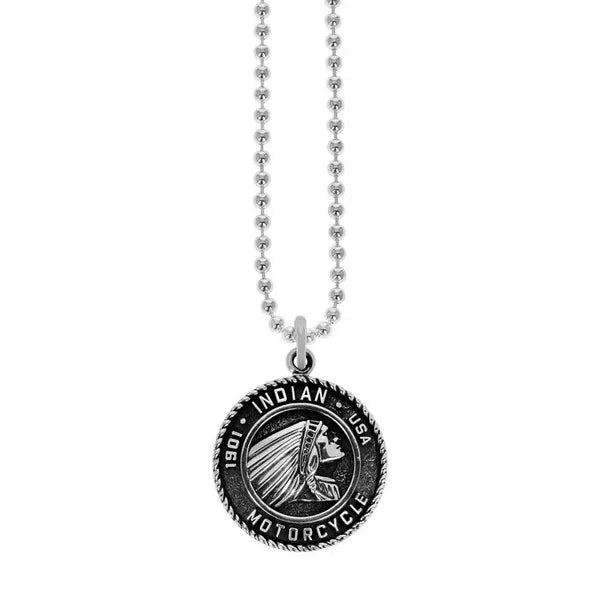 Indian Motorcycle Chief Pendant on 22 in. Ball Chain