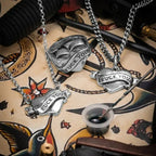Tattoo Fuck You Heart Pendant