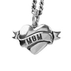 Tattoo Mom Heart Pendant