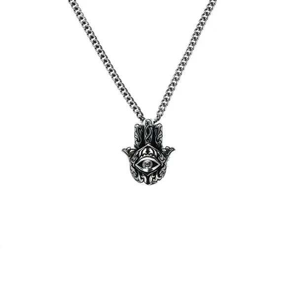 Hamsa Evil Eye Pendant
