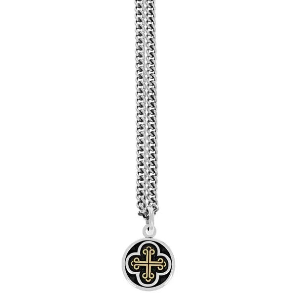 Symmetrical Traditional Cross Pendant W/ Gold Alloy