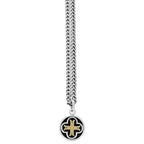 Symmetrical Cross Pendant W/ Gold Alloy