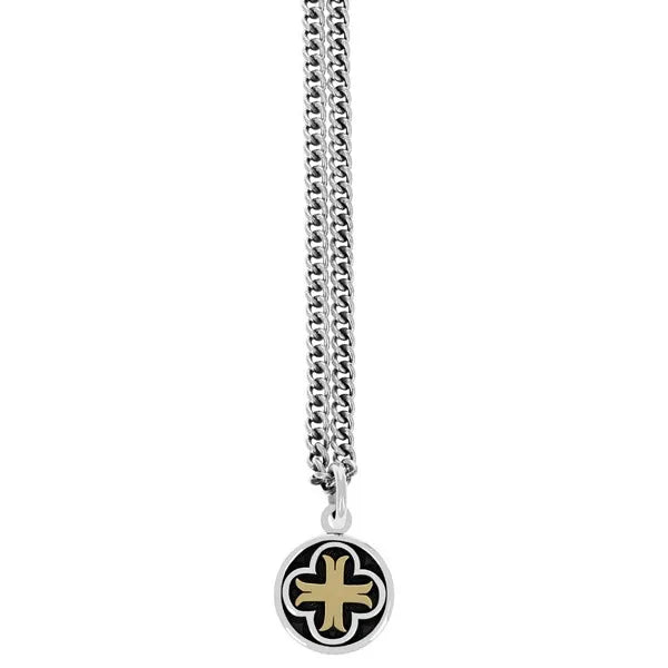 Symmetrical Cross Pendant W/ Gold Alloy