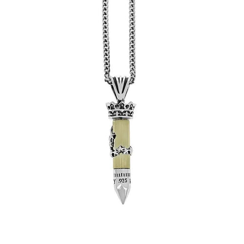 .38 Special Bullet With Stars Pendant
