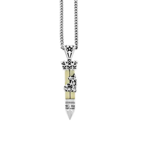 .38 Special Bullet With Stars Pendant