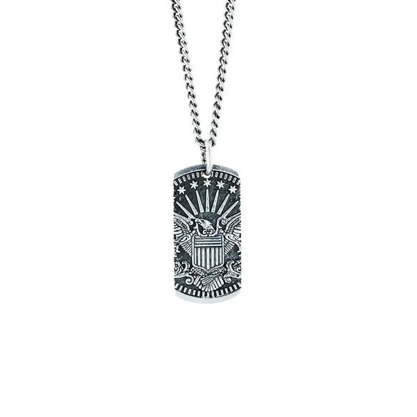 Eagle Dog Tag Pendant