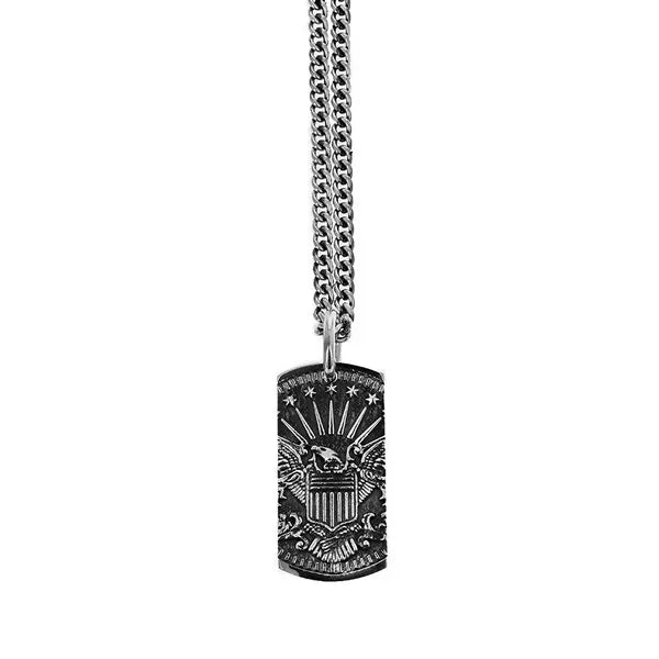 Eagle Dog Tag Pendant