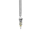 .22 Caliber Bullet With Stars Pendant