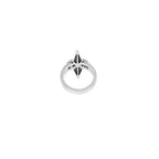 Pointed Double Skull Ring