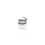 Spirl Ring With Stingray Texture