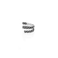 Spiral Ring With Rose Motif