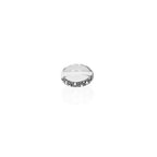 X Cross Ring With Stingray Texture