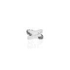 X Cross Ring With Rose Motif