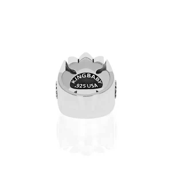 Gothic Cross Ring With Black Onyx Stone