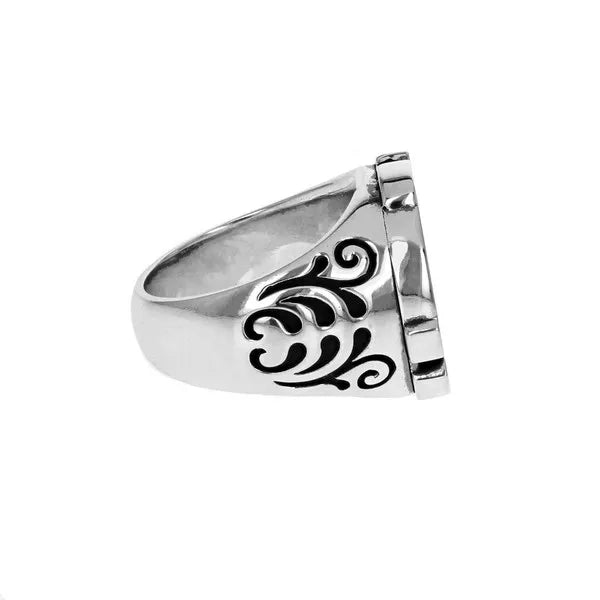 45 Rpm Adapter Ring With Scroll Detail