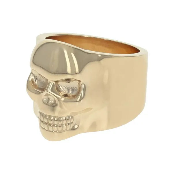 10k Gold Small Classic Skull Ring
