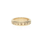 10k Gold Fuck You Stackable Ring