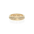 10k Gold Fuck You Stackable Ring